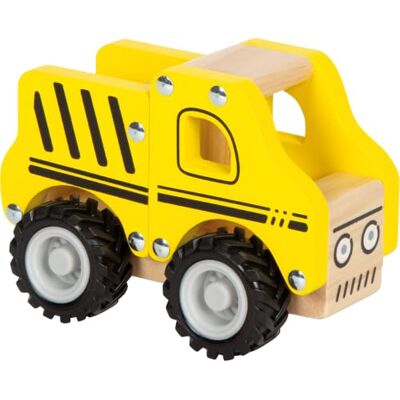 Small Foot wooden construction vehicle, with load area and rubberized wheels, for children aged 18 months and over, 11096 Small Foot wooden construction vehicle, with load area and rubberized wheels, for children aged 18 months and over, 11096