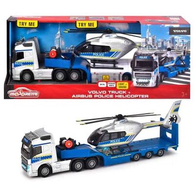 Majorette Mojorette Grand Series Volvo FH-16 politietruck (35 cm) en Airbus H135 helikopter (25,5 cm), schaal 1:43, gemaakt van metaal en kunststof, gelicentieerd door Volvo en Airbus (213716000038) Majorette Mojorette Grand Series Volvo FH-16 politietruck (35 cm) en Airbus H135 helikopter (25,5 cm), schaal 1:43, gemaakt van metaal en kunststof, gelicentieerd door Volvo en Airbus (213716000038)