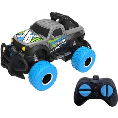SilverLit Exost X-Trek Offroad-auto met afstandsbediening RC voor kinderen 2,4 GHz Mini 4x4 met grote banden op afstand bestuurbaar voertuig vanaf 5 jaar SilverLit Exost X-Trek Offroad-auto met afstandsbediening RC voor kinderen 2,4 GHz Mini 4x4 met grote banden op afstand bestuurbaar voertuig vanaf 5 jaar
