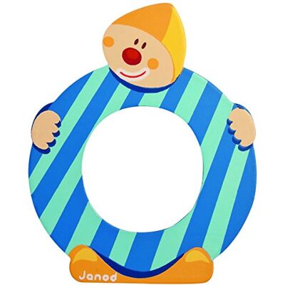 Janod J04556 O B004XS8HK0 houten clown letter, meerkleurig Janod J04556 O B004XS8HK0 houten clown letter, meerkleurig