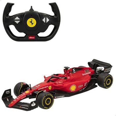 COLORBABY Rastar Ferrari F1-75 op afstand bestuurbare auto, officiële licentie, formule 1, schaal 1:18, radiografisch bestuurbare auto's, radiografisch bestuurbaar voertuig, afstandsbediening, 2,4 GH.z, Sainz + Leclerc, RC (41277) COLORBABY Rastar Ferrari F1-75 op afstand bestuurbare auto, officiële licentie, formule 1, schaal 1:18, radiografisch bestuurbare auto's, radiografisch bestuurbaar voertuig, afstandsbediening, 2,4 GH.z, Sainz + Leclerc, RC (41277)