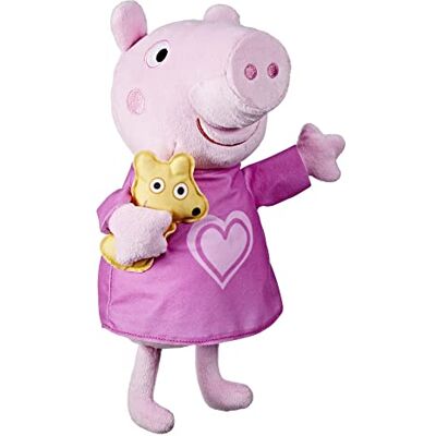 Peppa Pig Peppa Slaapliedje zingend pluche dier met beer, 3 liedjes, 3 zinnen, vanaf 3 jaar, meerkleurig Peppa Pig Peppa Slaapliedje zingend pluche dier met beer, 3 liedjes, 3 zinnen, vanaf 3 jaar, meerkleurig