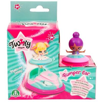 Giochi Preziosi TWIKY Girls in Action Danseres tol met schokauto, mini-danspop met paars haar, inclusief spinner die je tol draait, voor meisjes vanaf 3 jaar, beroemd (TWK01100) Giochi Preziosi TWIKY Girls in Action Danseres tol met schokauto, mini-danspop met paars haar, inclusief spinner die je tol draait, voor meisjes vanaf 3 jaar, beroemd (TWK01100)