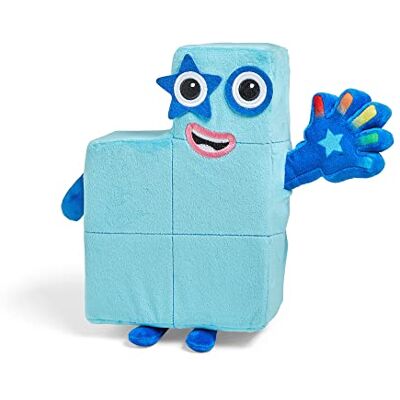 Learning Resources Genummerd blok interactief pluche dier vijf tellen, vanaf 3 jaar, speelgoed dat oplicht, 12 zinnen, nummer van de nummerblocks, HM95352-UK, blauw, eenheidsmaat Learning Resources Genummerd blok interactief pluche dier vijf tellen, vanaf 3 jaar, speelgoed dat oplicht, 12 zinnen, nummer van de nummerblocks, HM95352-UK, blauw, eenheidsmaat