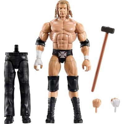 Mattel WWE Elite Collection SummerSlam met William Regal Triple H actiefiguur en accessoires, speelset van grote live-evenementen met bouwstukken JCJ57 Mattel WWE Elite Collection SummerSlam met William Regal Triple H actiefiguur en accessoires, speelset van grote live-evenementen met bouwstukken JCJ57