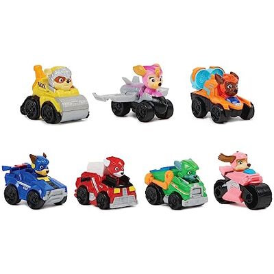 Paw Patrol de film – set van 7 Racers Pup Squad La de Mighty Movie – auto om te verzamelen – – – speelgoed voor kinderen vanaf 3 jaar Paw Patrol de film – set van 7 Racers Pup Squad La de Mighty Movie – auto om te verzamelen – – – speelgoed voor kinderen vanaf 3 jaar