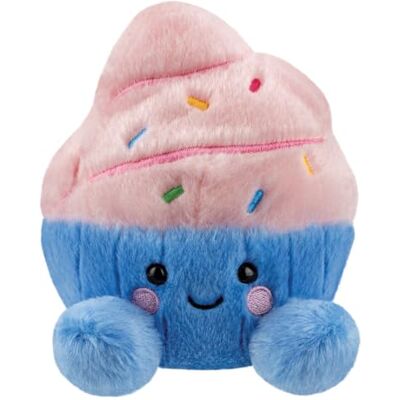 Aurora , Palm Pals Camila Cupcake 61622 pluche dier, 12,7 cm, roze en blauw Aurora , Palm Pals Camila Cupcake 61622 pluche dier, 12,7 cm, roze en blauw