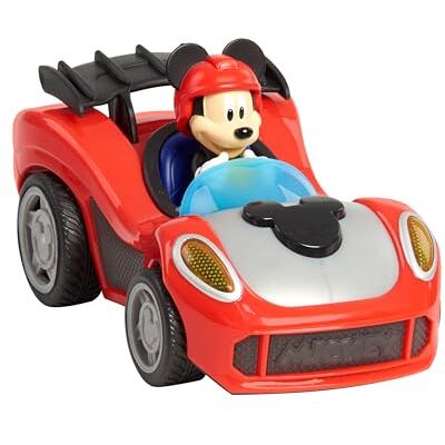 Just Play Mickey Mouse achterwaartse voertuigen met geluids- en lichteffecten, Mickey-auto, zinnen van Mickey Mouse, speelgoed voor kinderen vanaf 3 jaar Just Play Mickey Mouse achterwaartse voertuigen met geluids- en lichteffecten, Mickey-auto, zinnen van Mickey Mouse, speelgoed voor kinderen vanaf 3 jaar
