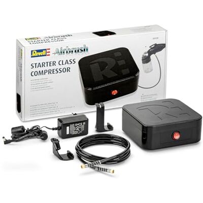 Revell Accessoires 39139 Airbrush Starter Compressor voor modelbouw en knutselen, meerkleurig Revell Accessoires 39139 Airbrush Starter Compressor voor modelbouw en knutselen, meerkleurig