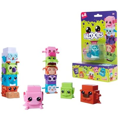 Simba Bloxies 4 stuks – kleurrijke dieren om te verzamelen – beweegbare figuren – vanaf 3 jaar – 105952627S06 Simba Bloxies 4 stuks – kleurrijke dieren om te verzamelen – beweegbare figuren – vanaf 3 jaar – 105952627S06