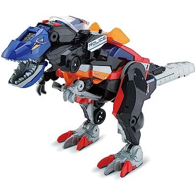 VTech Switch & Go Dinos Combo, dinosaurus geluid trio, de mega T-Rex SOS 3-in-1, politieauto, brandweerwagen, helikopter, dinospeelgoed, cadeau voor kinderen vanaf 4 jaar inhoud in het Frans VTech Switch & Go Dinos Combo, dinosaurus geluid trio, de mega T-Rex SOS 3-in-1, politieauto, brandweerwagen, helikopter, dinospeelgoed, cadeau voor kinderen vanaf 4 jaar inhoud in het Frans