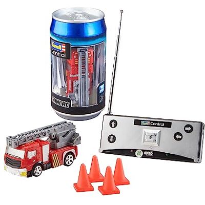 Revell Control Mini RC Fire Truck, schaal 1:43, perfect voor kinderen vanaf 8 jaar, realistisch design en detail, geschikt voor binnen en buiten, met officiële licentie Revell Control Mini RC Fire Truck, schaal 1:43, perfect voor kinderen vanaf 8 jaar, realistisch design en detail, geschikt voor binnen en buiten, met officiële licentie