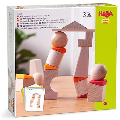 HABA Kreativbausteine schild turme ballen HABA Kreativbausteine schild turme ballen