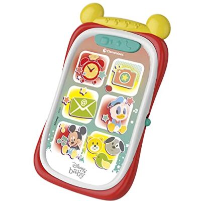 Clementoni Disney Baby Mickey kinderen, mobiel, pedagogische smartphone, babyspeelgoed, 9 maanden, 17711, multicolour, medium Clementoni Disney Baby Mickey kinderen, mobiel, pedagogische smartphone, babyspeelgoed, 9 maanden, 17711, multicolour, medium