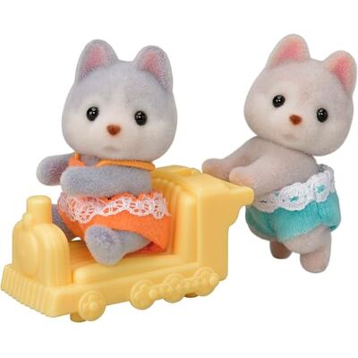 Sylvanian Families Het dorp De tweeling Husky 5638 Tweelingen en baby's Mini Poppen Sylvanian Families Het dorp De tweeling Husky 5638 Tweelingen en baby's Mini Poppen
