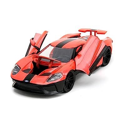 Jada Toys 253293001 Pink Slips 1:24 Ford GT (2017) grote metalen auto met rubberen banden en openingsonderdelen, auto voor volwassenen en kinderen vanaf 8 jaar Jada Toys 253293001 Pink Slips 1:24 Ford GT (2017) grote metalen auto met rubberen banden en openingsonderdelen, auto voor volwassenen en kinderen vanaf 8 jaar