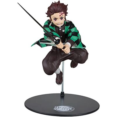 McFarlane Toys, Demon Slayer 30,5 cm Tanjiro Kamado Action Mega Figure, Netflix Demon Slayer Anime Series Verzamelfiguur met verzamelbasis, vanaf 12 jaar McFarlane Toys, Demon Slayer 30,5 cm Tanjiro Kamado Action Mega Figure, Netflix Demon Slayer Anime Series Verzamelfiguur met verzamelbasis, vanaf 12 jaar