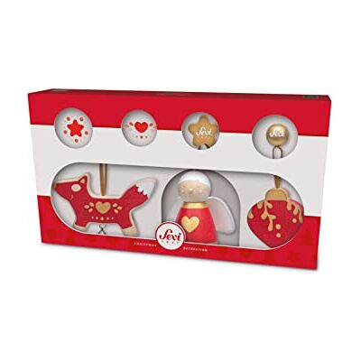 Trudi ParkAEWest kerstdecoratieset (3-delig), rood Trudi ParkAEWest kerstdecoratieset (3-delig), rood