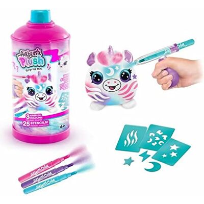 Canal Toys Airbrush Plush – mini-pluche verrassing om te personaliseren met viltstiften en sjablonen – creatieve vrije tijd voor kinderen – vanaf 6 jaar – OFG 264 Canal Toys Airbrush Plush – mini-pluche verrassing om te personaliseren met viltstiften en sjablonen – creatieve vrije tijd voor kinderen – vanaf 6 jaar – OFG 264