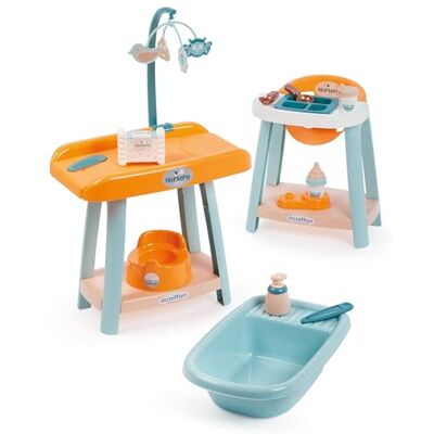 Ecoiffier Jouets 1878 – set kinderkamer 3-in-1 – een kinderstoel, een luiertafel en een poppenbad – imitatiespellen – vanaf 18 maanden – oorsprong Frankrijk Ecoiffier Jouets 1878 – set kinderkamer 3-in-1 – een kinderstoel, een luiertafel en een poppenbad – imitatiespellen – vanaf 18 maanden – oorsprong Frankrijk