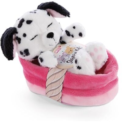 NICI Knuffel Hond in Mand 12 cm – Sleeping Pets Knuffel Dalmatiër voor Meisjes, Jongens en Baby's – Pluizig Knuffeldier om Mee te Knuffelen, Spelen en Slapen – Gezellige Pluche Dieren NICI Knuffel Hond in Mand 12 cm – Sleeping Pets Knuffel Dalmatiër voor Meisjes, Jongens en Baby's – Pluizig Knuffeldier om Mee te Knuffelen, Spelen en Slapen – Gezellige Pluche Dieren