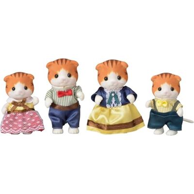 Sylvanian Families 5290 – de familie rode kat, meerkleurig Sylvanian Families 5290 – de familie rode kat, meerkleurig