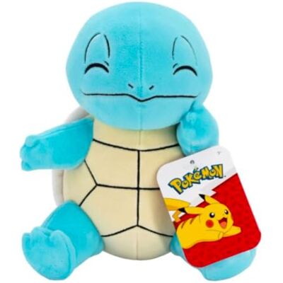 Pokémon Pokemon PKW2264-20cm Schiggy, officieel pluche pluche, 97961, blauw Pokémon Pokemon PKW2264-20cm Schiggy, officieel pluche pluche, 97961, blauw