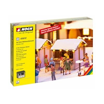NOCH 65610 – modelspoorbaan – op de kerstmarkt – combi-set NOCH 65610 – modelspoorbaan – op de kerstmarkt – combi-set