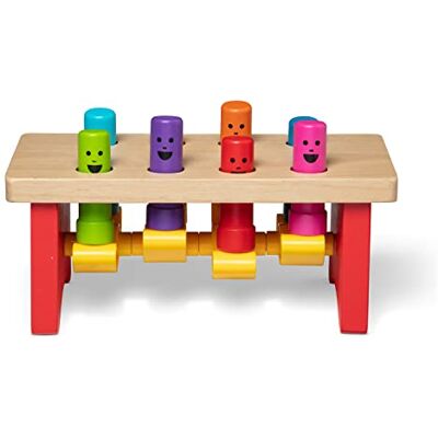 Melissa & Doug Luxe hamerbank, boksbank met een hamer, speelgoed voor de eerste leeftijd, ontwikkelingsspeelgoed, cadeaus voor jongens of meisjes van 2, 3, 4 jaar, houten speelgoed Melissa & Doug Luxe hamerbank, boksbank met een hamer, speelgoed voor de eerste leeftijd, ontwikkelingsspeelgoed, cadeaus voor jongens of meisjes van 2, 3, 4 jaar, houten speelgoed