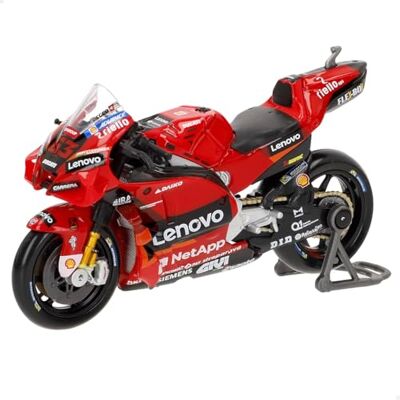 Maisto Ducati Lenovo Team 2022 Bagnaia #63 Realistisch motormodel op schaal 1:18, officiële licentie van Ducati, aanbevolen leeftijd: 3 jaar en ouder Maisto Ducati Lenovo Team 2022 Bagnaia #63 Realistisch motormodel op schaal 1:18, officiële licentie van Ducati, aanbevolen leeftijd: 3 jaar en ouder