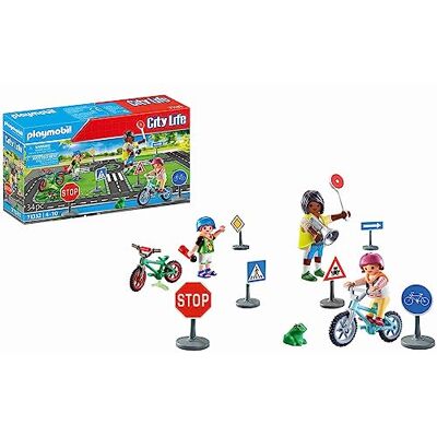 Playmobil City Life 71332 Fietsbaan, verkeersonderwijs, verkeersborden en meer, speelgoed voor kinderen vanaf 4 jaar Playmobil City Life 71332 Fietsbaan, verkeersonderwijs, verkeersborden en meer, speelgoed voor kinderen vanaf 4 jaar