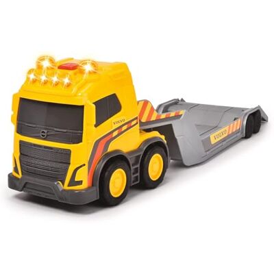 Dickie Toys Volvo Truck Team Grand camion avec remorque et chargeur sur roues Avec effets sonores et lumineux Pour enfants de 3 ans et plus Jaune Dickie Toys Volvo Truck Team Grand camion avec remorque et chargeur sur roues Avec effets sonores et lumineux Pour enfants de 3 ans et plus Jaune