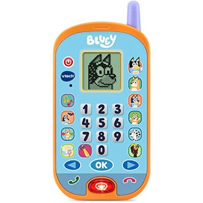 VTech Bluey, de educatieve smartphone, kindermobiele telefoon met achtergrondverlichting, 4 spellen, interactief speelgoed, cadeau voor kinderen van 3 jaar tot 7 jaar inhoud in het Frans VTech Bluey, de educatieve smartphone, kindermobiele telefoon met achtergrondverlichting, 4 spellen, interactief speelgoed, cadeau voor kinderen van 3 jaar tot 7 jaar inhoud in het Frans