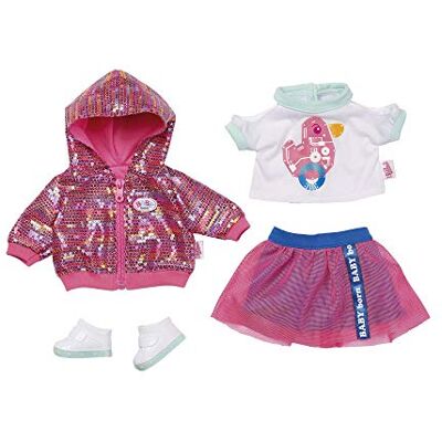 BABY born Zapf Creation 827147 City deluxe babystijl roze/wit/mint, 43 cm BABY born Zapf Creation 827147 City deluxe babystijl roze/wit/mint, 43 cm