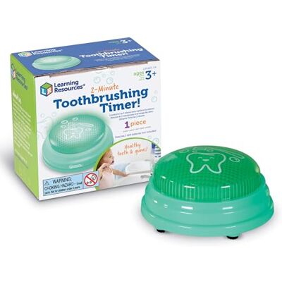Learning Resources 2 minuten timer voor het tandenwassen van voor kinderen, vanaf 3 jaar Learning Resources 2 minuten timer voor het tandenwassen van voor kinderen, vanaf 3 jaar