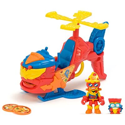 SUPERTHINGS RIVALS OF KABOOM Superthings Pizzacopter, helikopter met pizzaplaatwerper, inclusief 1 Kazoom Kid en 1 SuperThing SUPERTHINGS RIVALS OF KABOOM Superthings Pizzacopter, helikopter met pizzaplaatwerper, inclusief 1 Kazoom Kid en 1 SuperThing