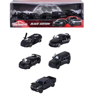 Smoby MAJORETTE Giftpack Black Edition 5 stuks verzamelvoertuigen Smoby MAJORETTE Giftpack Black Edition 5 stuks verzamelvoertuigen