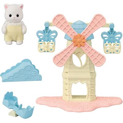 Sylvanian Families De kermis -De molen van baby's 5526 Speelklare minipoppen Sylvanian Families De kermis -De molen van baby's 5526 Speelklare minipoppen