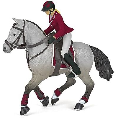 Papo Figuur paard en wedstrijdruiter, paardenpassie voor kinderen vanaf 3 jaar Inleiding tot sport en paardenwedstrijd Papo Figuur paard en wedstrijdruiter, paardenpassie voor kinderen vanaf 3 jaar Inleiding tot sport en paardenwedstrijd