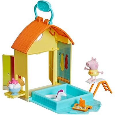 Peppa Pig F2194 Peppaâs avonturen Peppaâs zwembadspeelset, speelgoed voor peuters met een 1 figuur en 4 accessoires, meerkleuren Peppa Pig F2194 Peppaâs avonturen Peppaâs zwembadspeelset, speelgoed voor peuters met een 1 figuur en 4 accessoires, meerkleuren