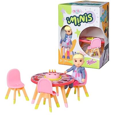 BABY born Minis Happy Birthday-set met Lea 906170 7 cm grote pop met exclusieve accessoires en 1 beweegbaar lichaam voor realistisch spel geschikt voor kinderen vanaf 3 jaar BABY born Minis Happy Birthday-set met Lea 906170 7 cm grote pop met exclusieve accessoires en 1 beweegbaar lichaam voor realistisch spel geschikt voor kinderen vanaf 3 jaar