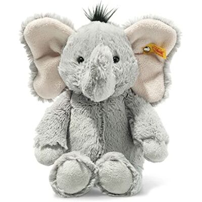 Steiff Ella olifant, grijs, 30 cm, zachte knuffelvrienden, knuffeldier, merken, pluche dier knoop in het oor, pluche dier voor baby's vanaf de geboorte, machinewasbaar Steiff Ella olifant, grijs, 30 cm, zachte knuffelvrienden, knuffeldier, merken, pluche dier knoop in het oor, pluche dier voor baby's vanaf de geboorte, machinewasbaar