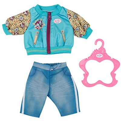 BABY born Zapf Creation outfit met jas voor poppen van 43 cm bevat 1 bovenstuk, 1 broek en 1 kleerhanger voor kleine handen ontwikkelt empathie en sociale vaardigheden, vanaf 3 jaar 833599 BABY born Zapf Creation outfit met jas voor poppen van 43 cm bevat 1 bovenstuk, 1 broek en 1 kleerhanger voor kleine handen ontwikkelt empathie en sociale vaardigheden, vanaf 3 jaar 833599