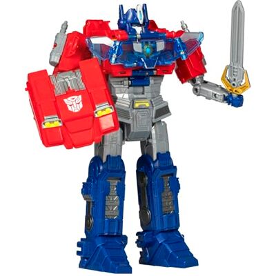 Transformers One Movie Power Flip Optimus Prime (Orion Pax) Converteerbare actiefiguur, 4 modi, interactief elektronisch speelgoed, 25,4 cm, lichten en geluiden, 6+ Transformers One Movie Power Flip Optimus Prime (Orion Pax) Converteerbare actiefiguur, 4 modi, interactief elektronisch speelgoed, 25,4 cm, lichten en geluiden, 6+