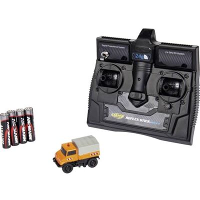 Carson 1:87 MB Unimog U400 Kommunal 100% RTR, op afstand bestuurbaar voertuig, met ledverlichting en schakelbaar signaallicht, zeer kleine draairadius, perfect voor diorama's, 500504125 Carson 1:87 MB Unimog U400 Kommunal 100% RTR, op afstand bestuurbaar voertuig, met ledverlichting en schakelbaar signaallicht, zeer kleine draairadius, perfect voor diorama's, 500504125