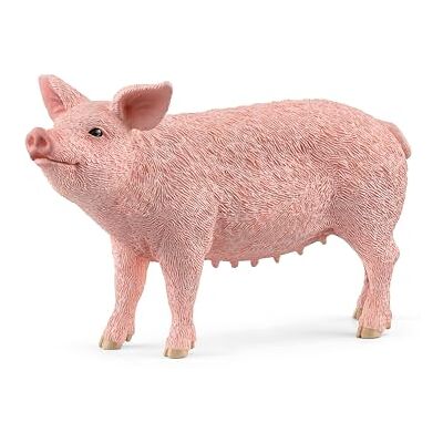Schleich 13933 varken (Farm World) roze Figuur vanaf 3 jaar boerderijfiguur gedetailleerde dierenfiguur cadeau voor jongens en meisjes Schleich 13933 varken (Farm World) roze Figuur vanaf 3 jaar boerderijfiguur gedetailleerde dierenfiguur cadeau voor jongens en meisjes