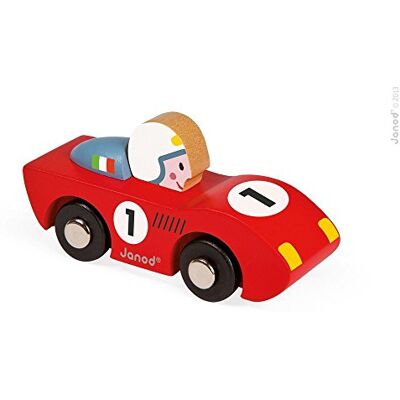 Janod J08545 Mini houten auto Story Racing Speed (2 verschillende modellen) Janod J08545 Mini houten auto Story Racing Speed (2 verschillende modellen)