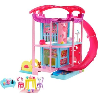 Barbie Chelsea Speelgoedhuisje Transformeerbaar Huisje met 3 Verdiepingen Geheime kamers 20+ Accessoires Huis ca. 50 cm Cadeau vanaf 3 Jaar Barbie Chelsea Speelgoedhuisje Transformeerbaar Huisje met 3 Verdiepingen Geheime kamers 20+ Accessoires Huis ca. 50 cm Cadeau vanaf 3 Jaar