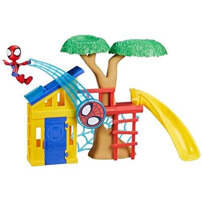 Hasbro Marvel Spidey en zijn buitengewone vrienden, Spidey speelplaats set met spidey-figuur Hasbro Marvel Spidey en zijn buitengewone vrienden, Spidey speelplaats set met spidey-figuur