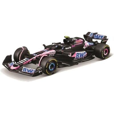 Bburago Formule 1 Alpine A524 (2024): automodel schaal 1:43, bestuurder #10 Pierre Gasly, Window Box, 12,5 cm, zwart roze (18-38219G) Bburago Formule 1 Alpine A524 (2024): automodel schaal 1:43, bestuurder #10 Pierre Gasly, Window Box, 12,5 cm, zwart roze (18-38219G)